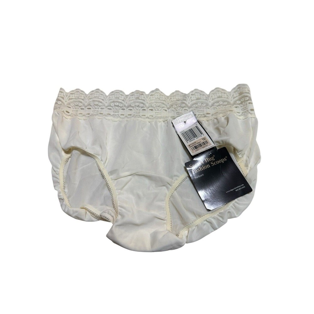 Olga’s Christina Secret Hug Fashion Scoops Halfpant Size 6 NWT Ivory